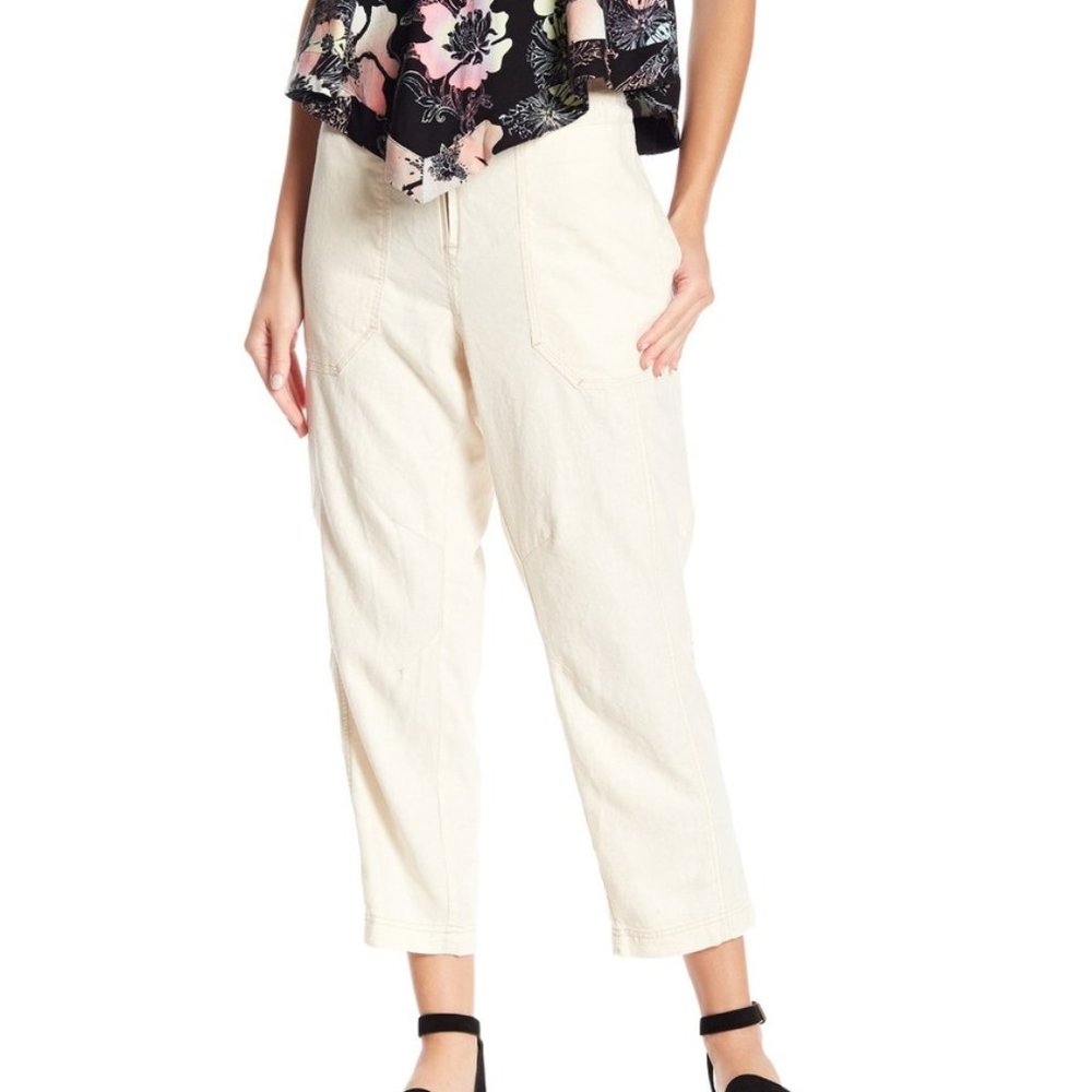 Free People - Palmer Utility Linen Pant sz S